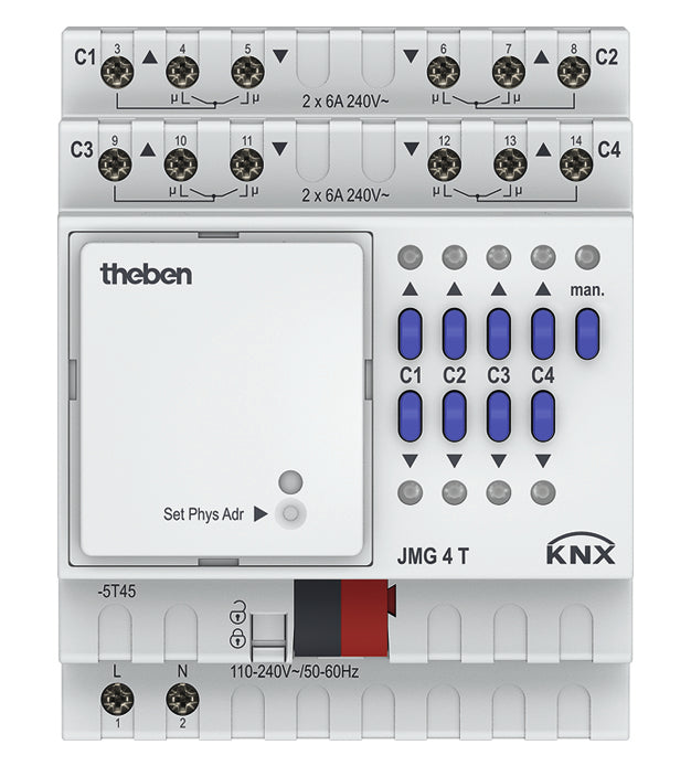 THEBEN KNX Jalousieaktor 4-fach, Grundgerät THEBEN KNX Jalousieaktor 4-fach, Grundgerät